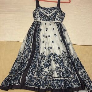 Maeve Navy and White Sun Dress size 6